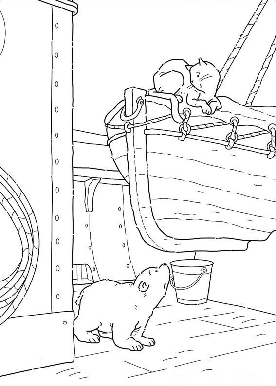 Kids-n-fun.de | Malvorlage Lars der kleine Eisbär Abenteuer Lars der